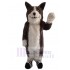 Loup brun et blanc doux Costume de mascotte Animal