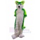 Chien Husky Loup Vert Déguisement Mascotte Animal Adulte