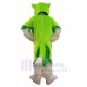 Green Wolf Husky Dog Mascot Costume Animal Adult