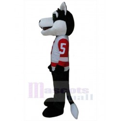Sports Wolf Mascot Costume Animal with White Eyebrows