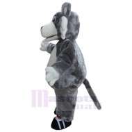 Loup gris à fourrure de haute qualité Costume de mascotte Animal