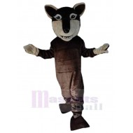 Freundlicher brauner Wolf Maskottchen Kostüm Tier