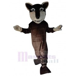 gentil loup brun Costume de mascotte Animal