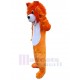 Loup orange en peluche mignon Costume de mascotte Animal