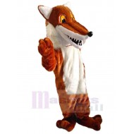 Loup Orange Bouche Pointue Costume de mascotte Animal