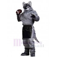 High Quality Plush Gray Wolf Mascot Costume Animal