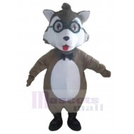 Süßer Babywolf Maskottchen Kostüm Tier mit Brille