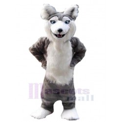 Alta calidad Lobo gris y blanco Disfraz de mascota animal