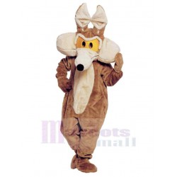 Delicate Brown Coyote Wolf Jackal Mascot Costume Adult