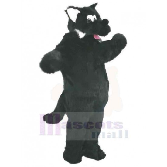 Lobo negro travieso Disfraz de mascota animal