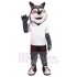 Loup du lycée Costume de mascotte Animal en T-shirt blanc
