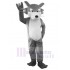 Adorable Gray Wolf Mascot Costume Adult