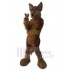 Joyeux renard loup brun Costume de mascotte Animal