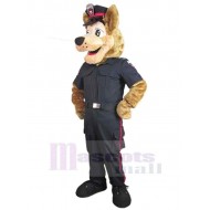 Lobo policía profesional Disfraz de mascota animal