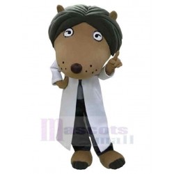 Cute Doctor Wolf Mascot Costume Animal