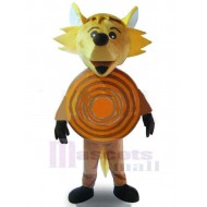 Gelber Wolf Kostüm Maskottchen Kostüm Tier