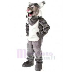 Brüllender grauer Wolf Maskottchen Kostüm Tier Erwachsene
