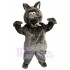 Loup gris foncé piquant Costume de mascotte Animal
