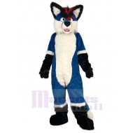 Hochwertiger blauer Wolf Maskottchen Kostüm Tier