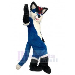 Hochwertiger blauer Wolf Maskottchen Kostüm Tier