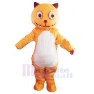 Gato de dibujos animados naranja divertido Disfraz de mascota animal