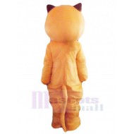 Funny Orange Cartoon Cat Mascot Costume Animal