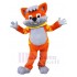 Chat Orange Costume de mascotte Animal avec ventre gris