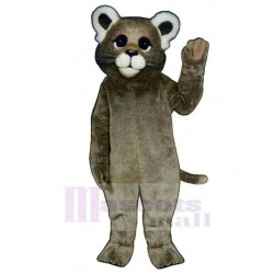 Friendly Cat Mascot Costume Animal with White Ears