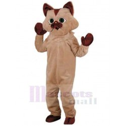 Lustige braune Katze Maskottchen Kostüm Tier Halloween
