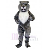 Wilde graue Wildkatze Maskottchen Kostüm Tier Erwachsene