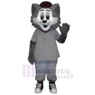 Funny Grey and White Cat Mascot Costume Animal