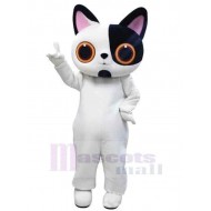 Joli chat noir et blanc Costume de mascotte Animal