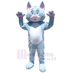 Beau chat bleu clair Costume de mascotte Animal