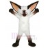 Chat civette blanc à grandes oreilles Costume de mascotte Animal