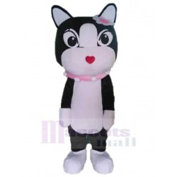 Pet Cat Mascot Costume Animal with Pink Collar