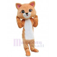 Chat orange mignon de haute qualité Costume de mascotte Animal