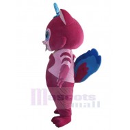Chat rose fuchsia souriant Costume de mascotte Animal
