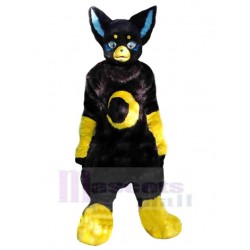 Coole Fantasy schwarze Katze Maskottchen Kostüm Tier