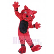 Power Red Wildcat Mascot Costume Animal