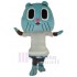 Blaue Katze mit großen Augen Maskottchen Kostüm Tier