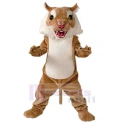 Feroz gato montés marrón Disfraz de Mascota Animal Adulto