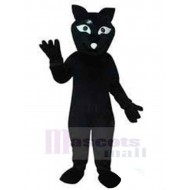 Black Cat Mascot Costume Animal with White Nose
