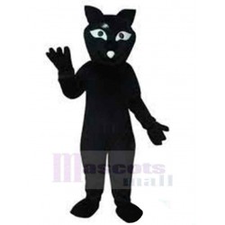 Black Cat Mascot Costume Animal with White Nose