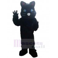 Black Cat Mascot Costume Animal with Blue Eyes