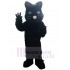 Schwarze Katze Maskottchen Kostüm Tier mit blauen Augen