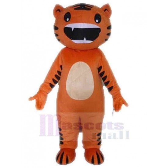 Chat orange et noir drôle Costume de mascotte Animal