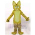 Chat à fourrure jaune aux grandes oreilles Costume de mascotte Animal