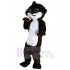 Süße schwarze Sportkatze Maskottchen Kostüm Tier