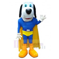 Super Power Dog Mascot Costume Animal with Yellow Cape