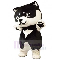 Baby White and Black Dog Mascot Costume Animal